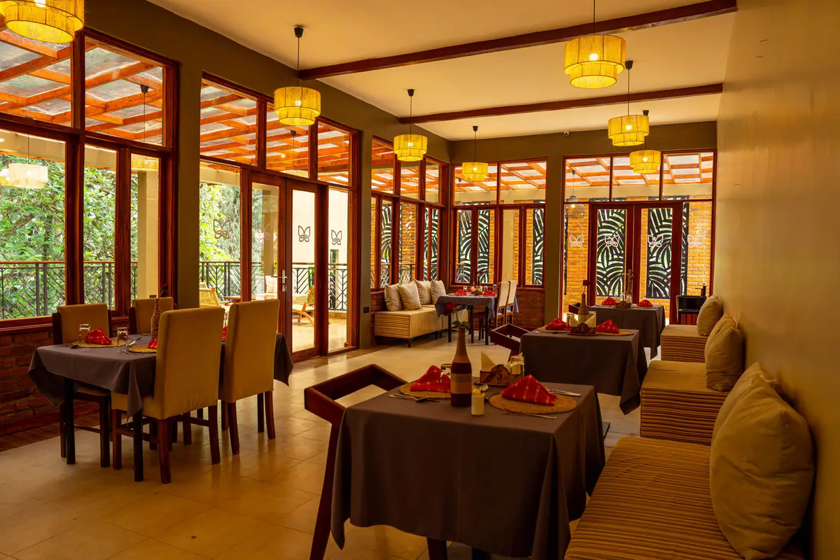 Dining at Mvuli Farm Lodge