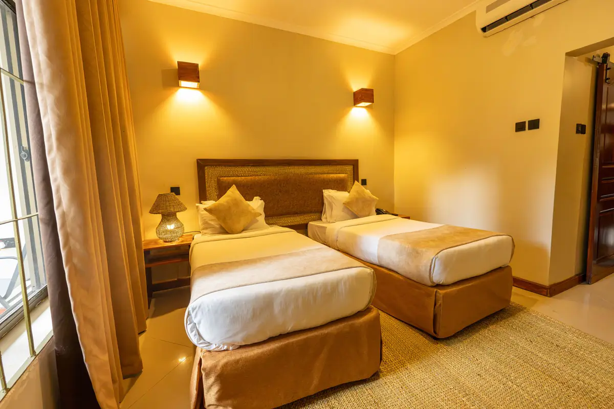 Twin room at Mvuli Farm Lodge